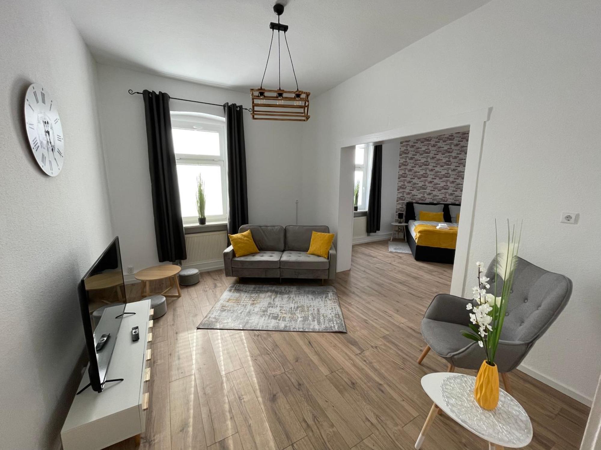 Modernes, Grosses City Appartement 95 Qm Meuselwitz Extérieur photo